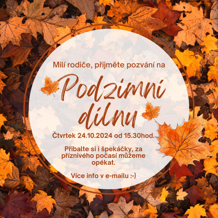 Podzimní dílna v MŠ